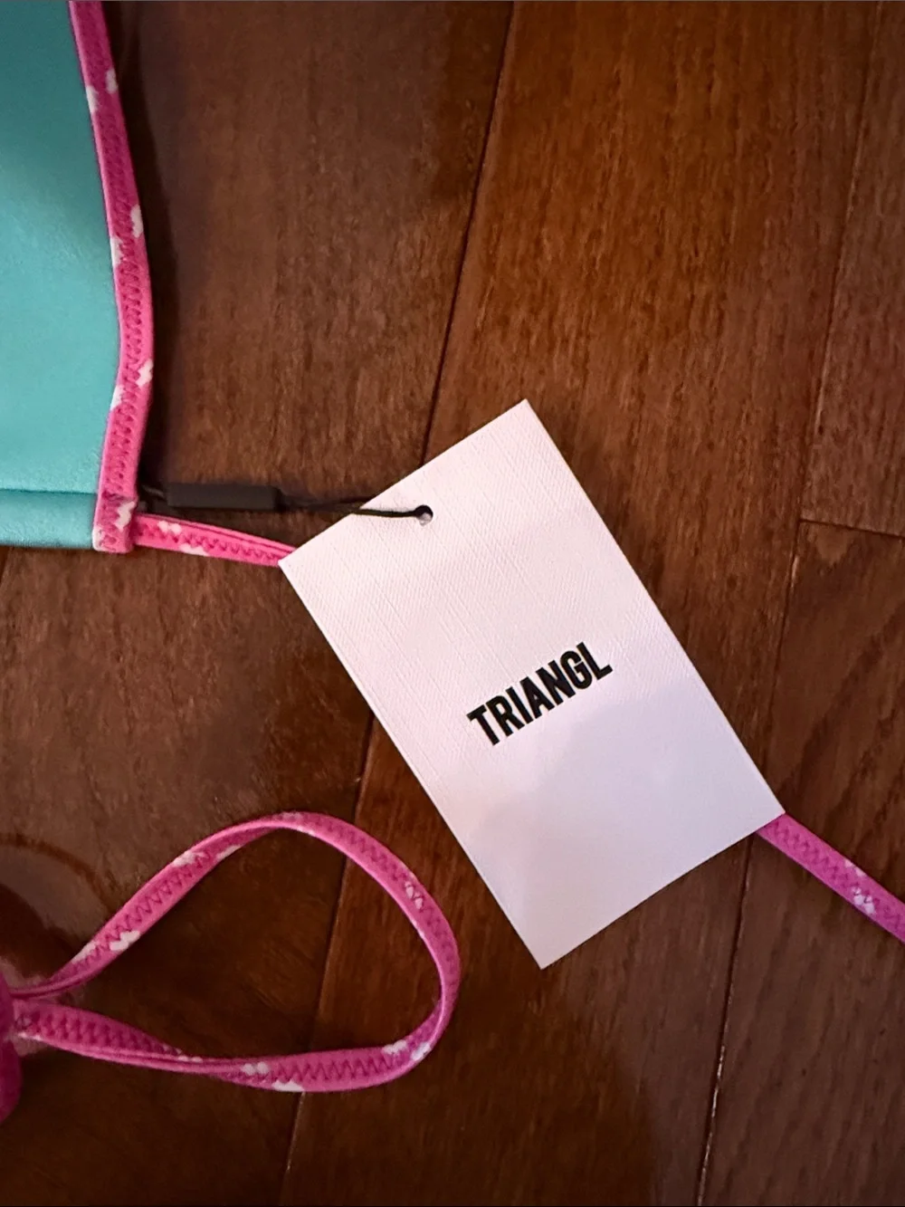 Triangl swimwear Turquoise & Hot Pink Triangle Bikini